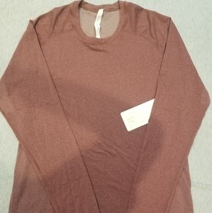 Dark Red Metal Vent Tech Long Sleeve Lululemon